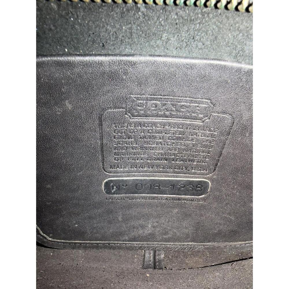Early NYC Vintage Coach Black Leather Crossbody Bag USA Made - Picture 2 of 7